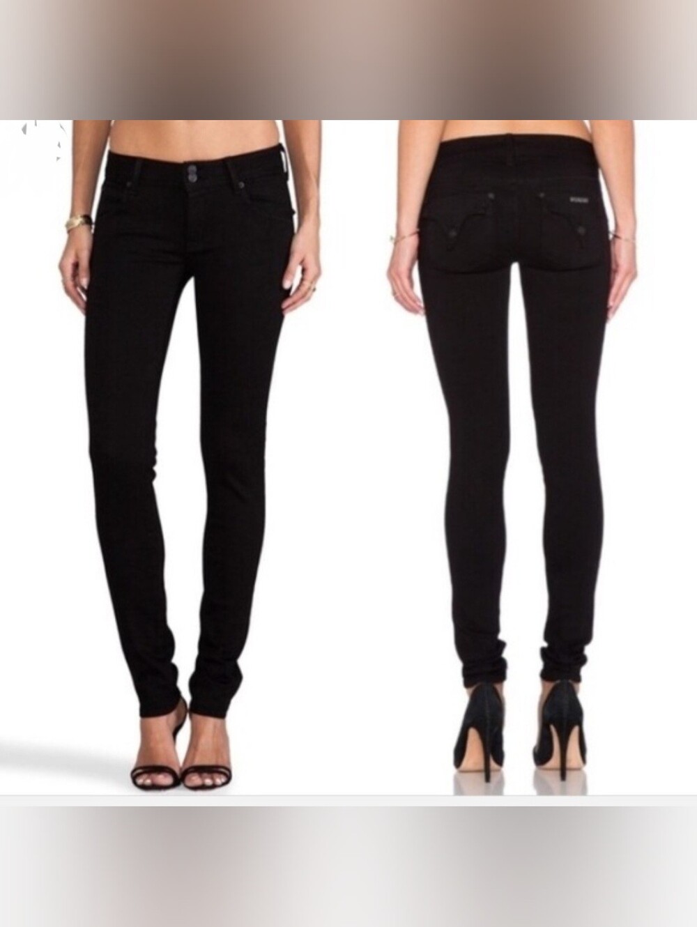 Hudson Collins Skinny Jeans Black